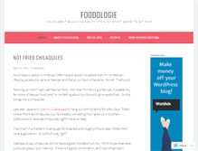 Tablet Screenshot of foodologie.com